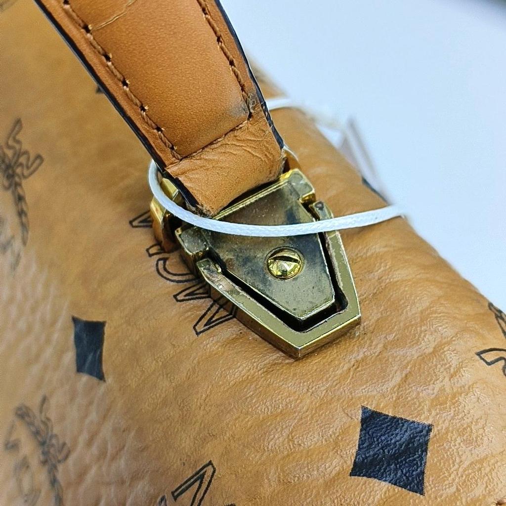 [Pre-Owned] Patricia Visetos Monogram Leather Accordion Tote Crossbody Shoulder Bag - Good #1GCCRCZ