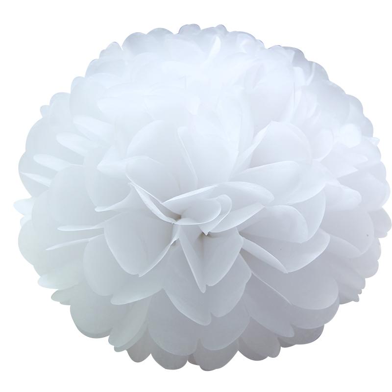 Holiday Supplies 10 " (25cm )Fluffy Tissue Paper Pom Poms Hanging Rose Flower Balls Garlands Wedding Baby Shower Party Decoration