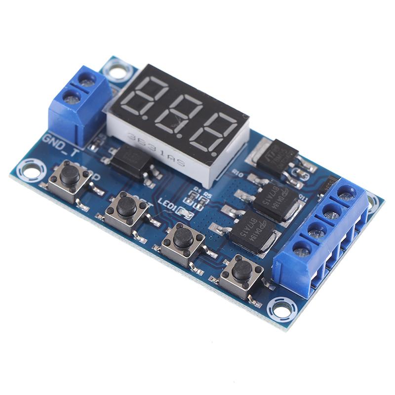 DC 6-30V Dual Mos Led Digital Time delay relay switch module circuit board