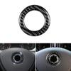 Car Real Carbon Fiber Steering Wheel Panel Logo Cover Frame Trim For VW Golf 6 7 MK6 MK7 Jetta MK5 Passat B6 B7 Polo Touareg