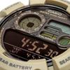 Casio Цифровые мужские часы WS-1500H-5BV с отображением данных о рыбалке и лунных данных, черный инвертированный ЖК-дисплей, хаки, модель для зарубежного рынка [параллельный импорт]