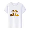 Kawaii Unisex Cartoon Chip 'n' Dale Graphic T-shirt Summer Blouses White Tees Clothes Y2K Tshirt Plus Size Tops