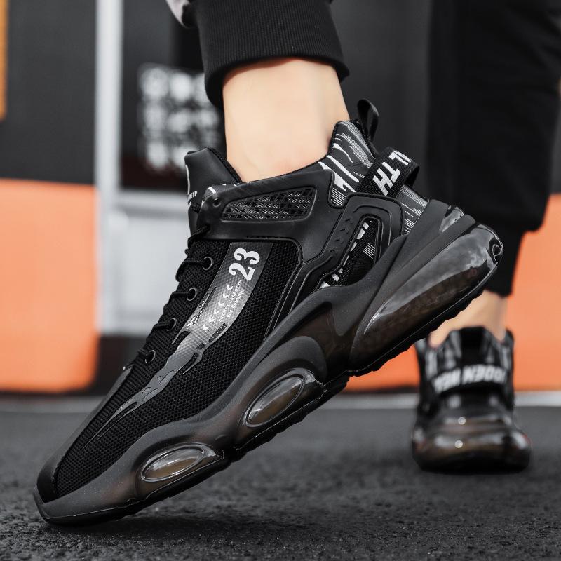 Модные мужские кроссовки, трендовые удобные мужские дышащие баскетбольные кроссовки для активного отдыха, нескользящие кроссовки для мужчин, повседневные спортивные кроссовки для бега