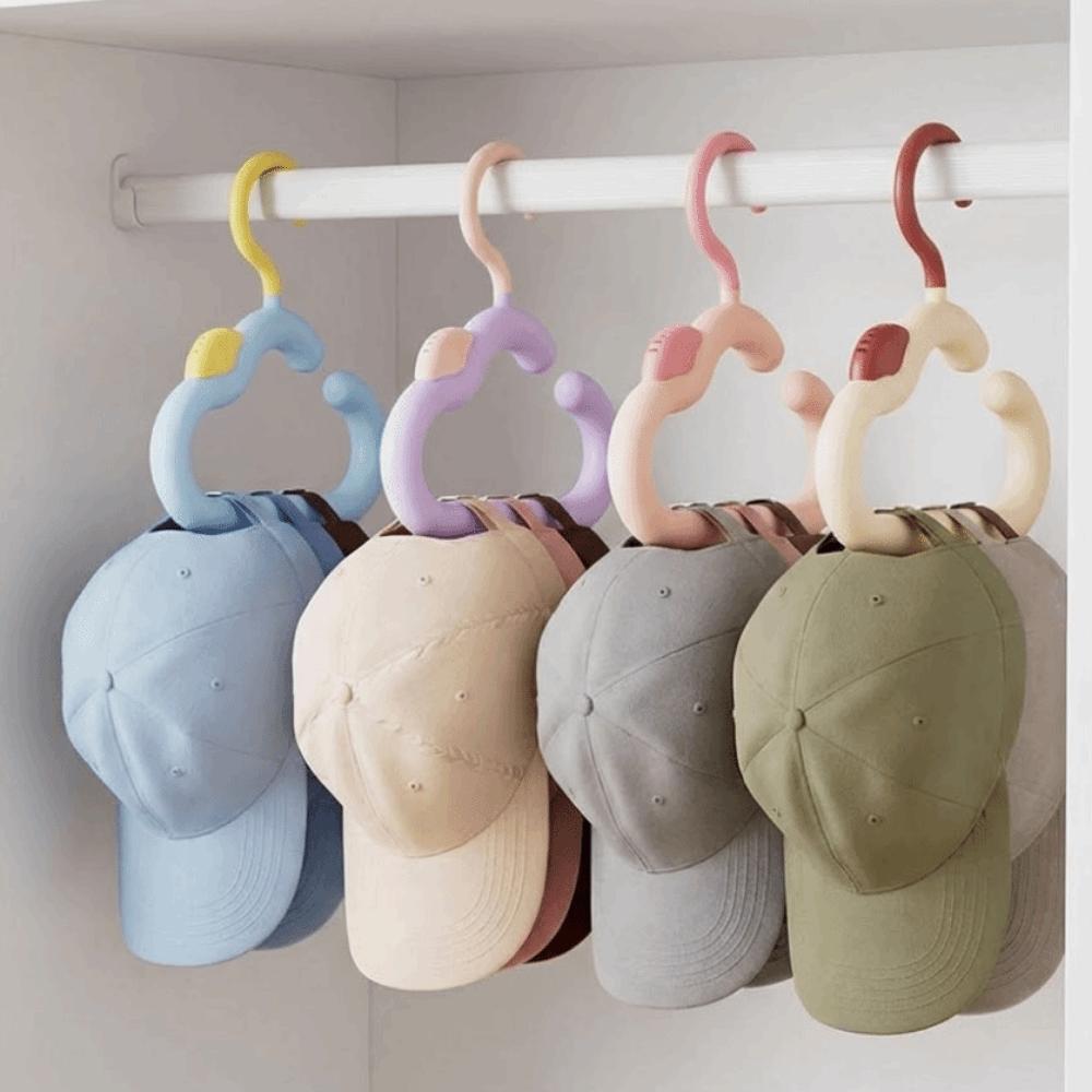 2PCS Plastic Aroma Cloud Hook Colorful Hat Storage Hanger Bag Hanging Rack  Home Use