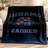 GNK Dinamo Zagreb blanket Flannel Blanket Soft Cozy Plush Throw for Sofa Bed Lightweight Home Decoration Outdoor camping