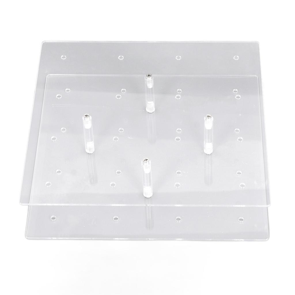 Подставка для леденцов на 20 отверстий, прозрачный акриловый двухъярусный стенд для кейк-попсов для свадьбы