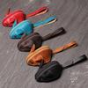 Genuine Leather Big Coin Purse Creative Lovely Rat Zipper Key Case Men Women Portable Key Wallets Children's Key Bags