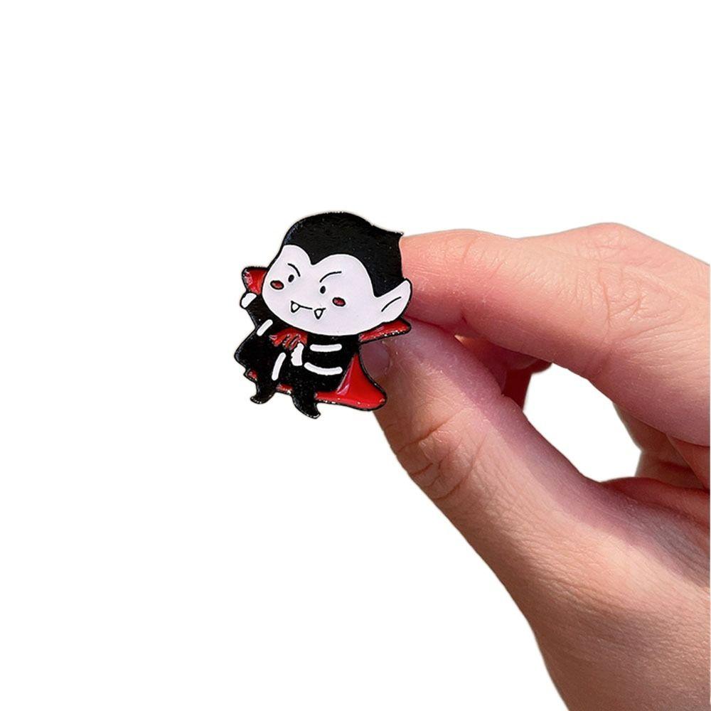 Капающее масло Милый призрак Эмаль Брошь Эмаль Хэллоуин Лацкан Сладкая тыква Металлический значок Ежедневно