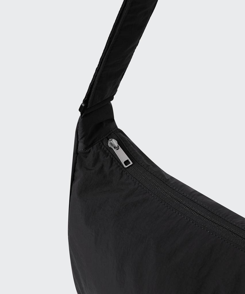 Musinsa Standard Crinkle Square Mini Hobo Crossbody Bag [Black]