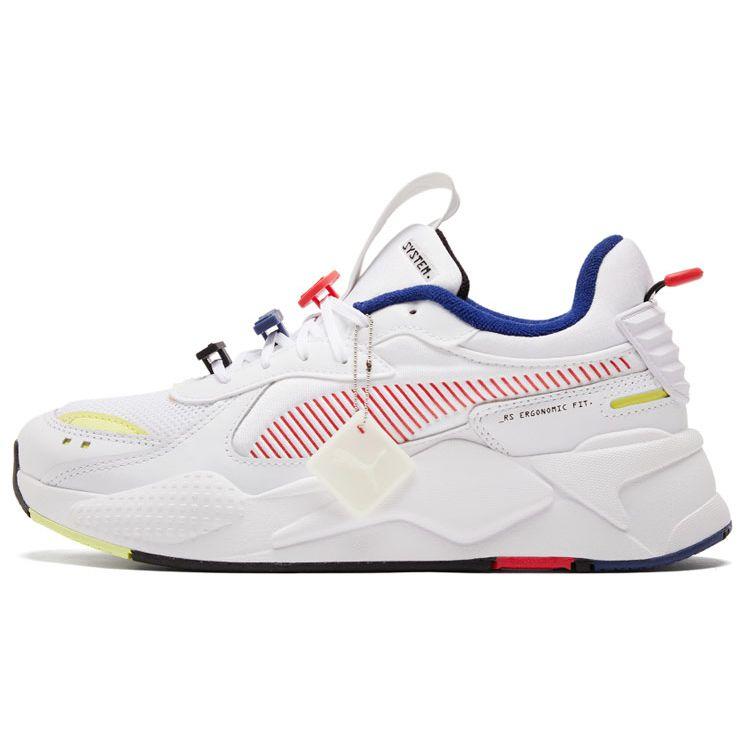 Puma RS-X Унисекс Белые Красные Желтые Синие Низкие Повседневные Кроссовки 380573-01