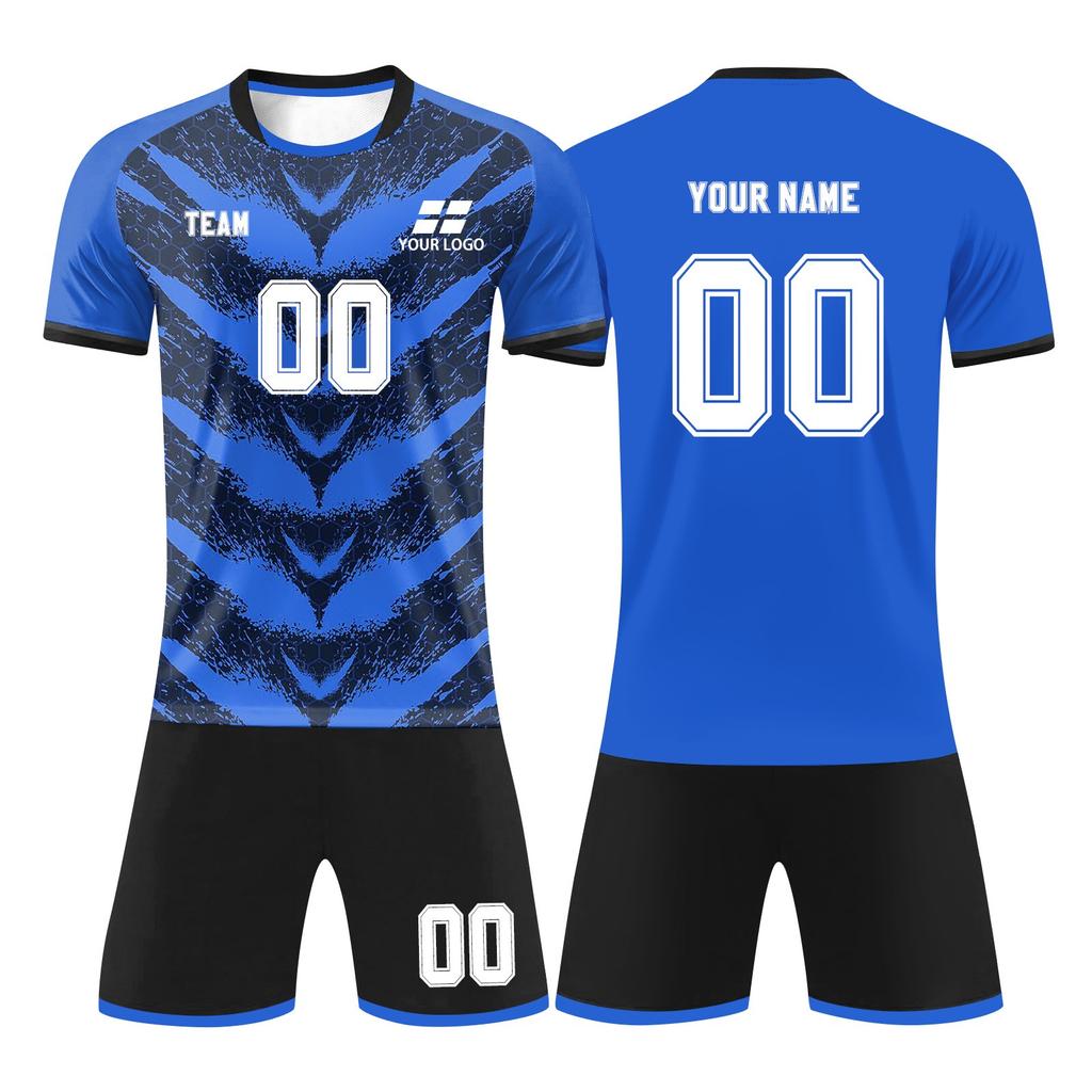 Personalised Shirts Kit Mens Girls With Name Number Custom Football Jerseys For Boys Training Suit