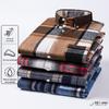 Large Thickened Brushed Cotton Plaid Oversized Casual Korean Shirt