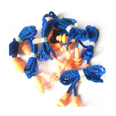 10 шт. конических силиконовых берушей с шнурком, изоляционные беруши для снижения шума