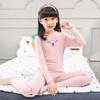 Girls' Cotton Pajama Set - New Style Warm Sleepwear for Kids, Spring To Winter