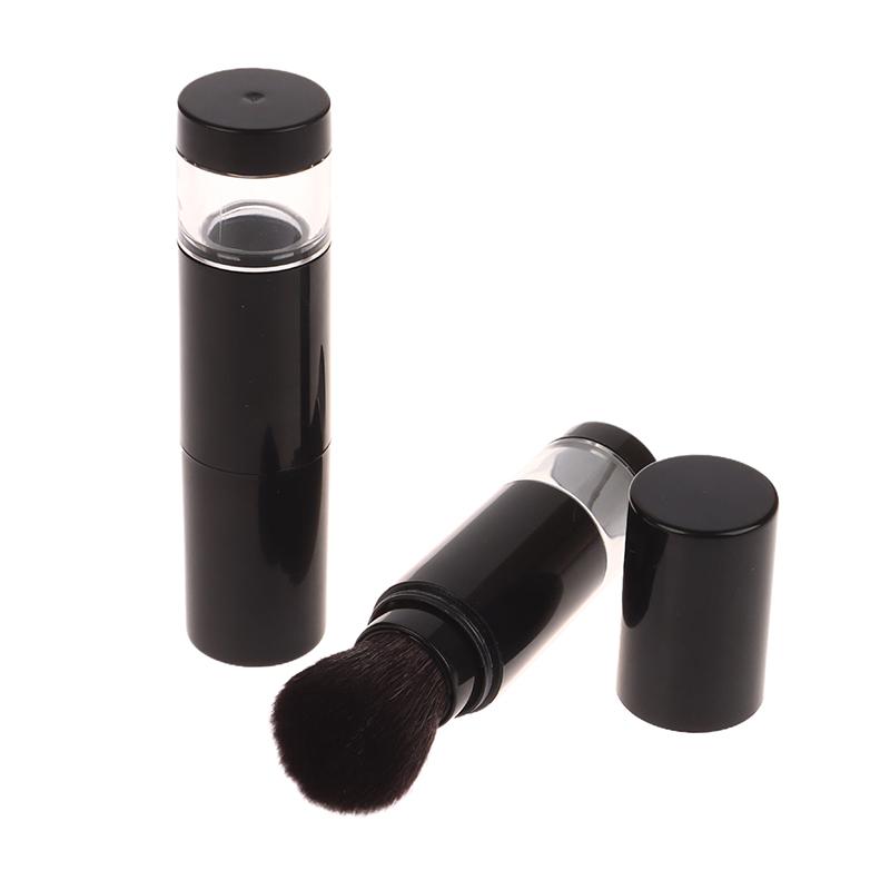 2 в 1 Кисть для нанесения тональной основы Пустая дорожная кисть для румян с заправляемым флаконом для рассыпчатой пудры Баночка для макияжа Косметические инструменты