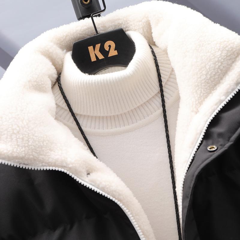 Cotton-padded Men's Autumn and Winter New Winter Men's Clothing Teenagers and Students Print Embroidered Thickened Warm Cotton Jacket