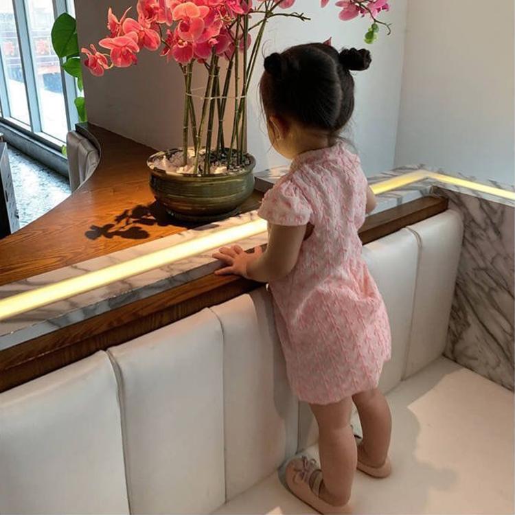 Детское платье, летнее тонкое платье для девочек, платье принцессы Cheongsam без рукавов в китайском стиле с вышивкой на пуговицах
