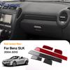 Для Mercedes Benz SLK R171 2004 2005 2006 2007 2008 2009 2010 Накладка-полоска на панель приборов автомобиля из настоящей мягкой углеродной fibras