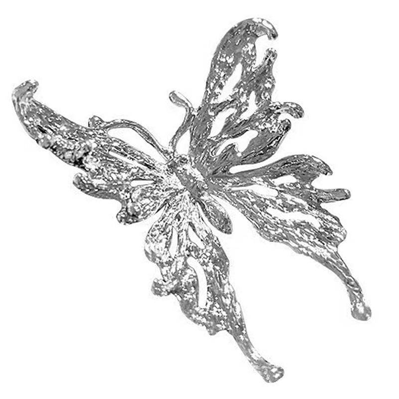 Кольцо с бабочкой в ​​стиле панк, черное преувеличенное готическое трехмерное винтажное кольцо в подарок