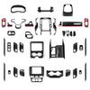Для Dodge RAM 1500 2500 3500 2019-2026 Автомобильная центральная консоль Панель переключения передач Накладка Наклейка на интерьер из углеродного волокна ABS Аксессуары