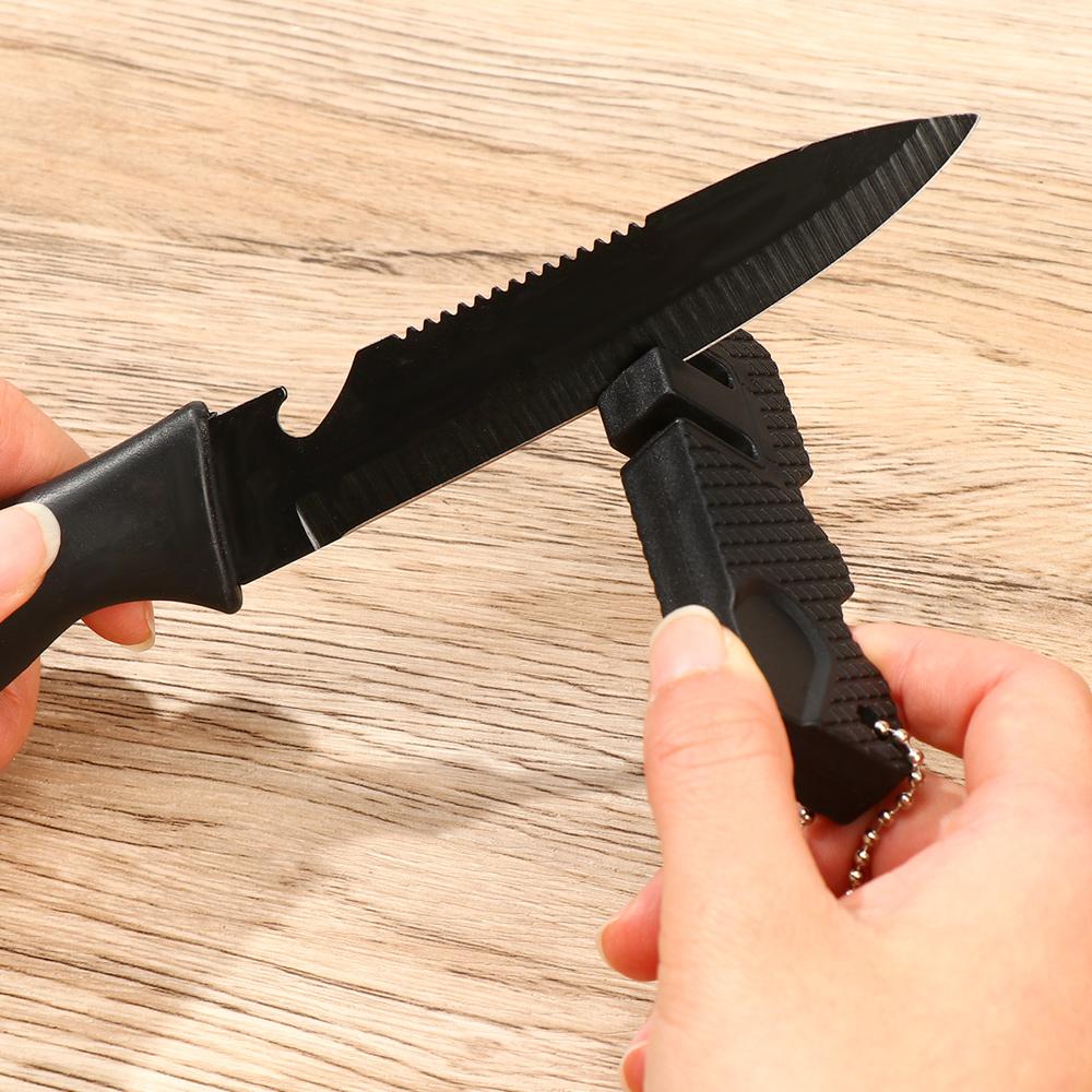 Инструменты Крючок Точилка для ножниц Точилка для ножей Карманная керамическая точилка Твердосплавный нож Точильный камень