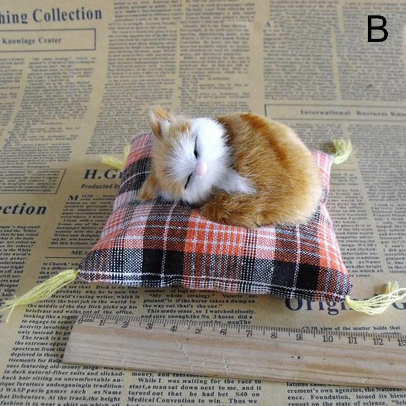 Мини милая имитация котят, кошек, плюшевая игрушка, игрушка для спящих кошек, детская кукла, подарок на день рождения, кукла