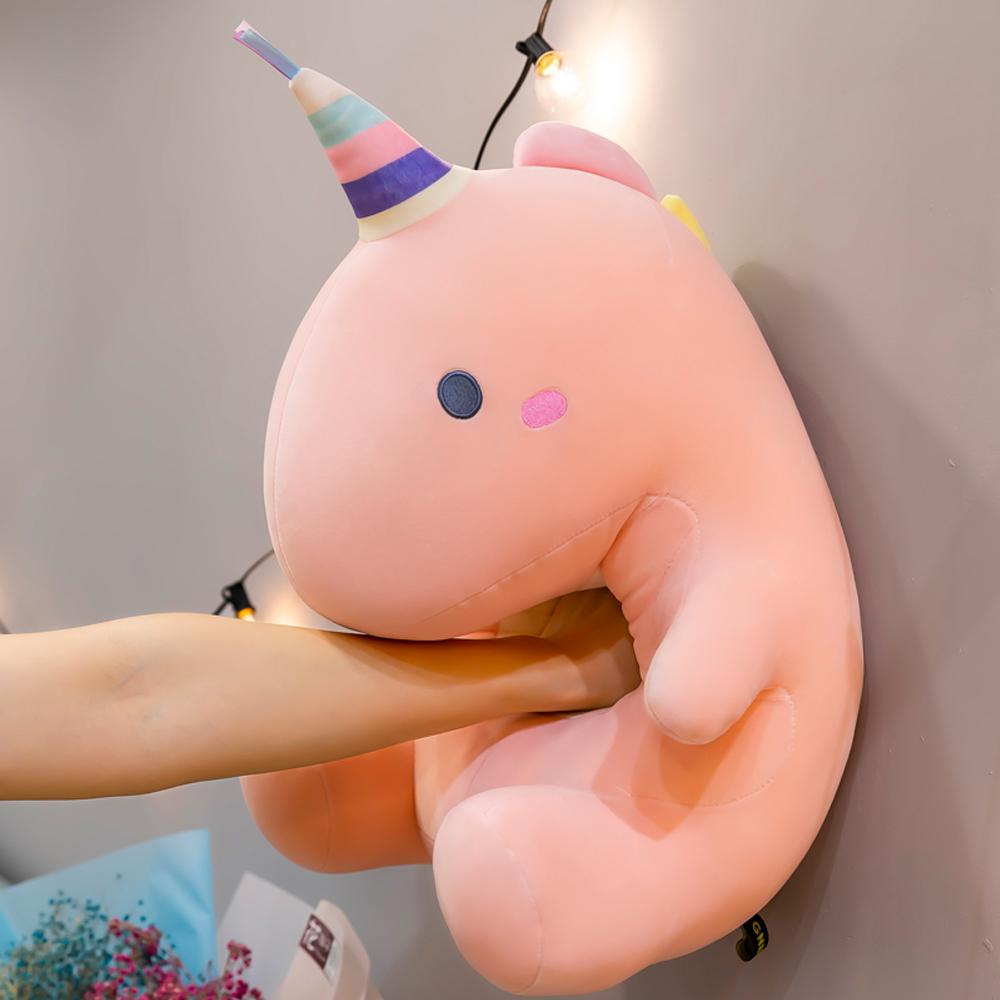 Cute Cartoon Candy Dinosaur Plush Toys Stuffed Adorable Jurassic Dino Dolls Birthday Gifts for Girls Room Decoration