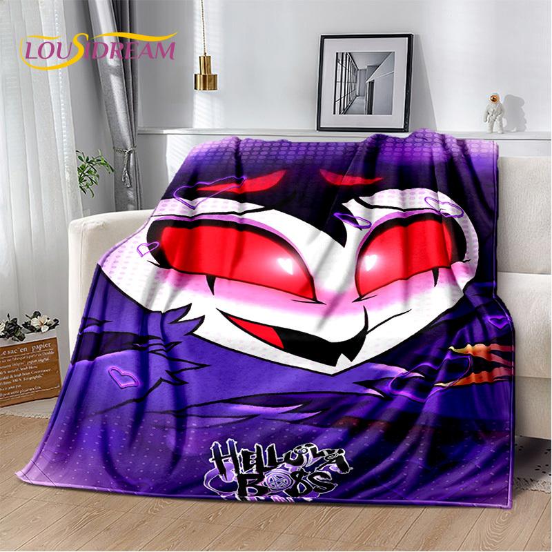 3D мультфильм H-Helluva Boss Blitzo H-Hazbin Hotel мягкие одеяла, сохраняющие тепло плед для пикника кровати дивана дома спальня подарок ребенку