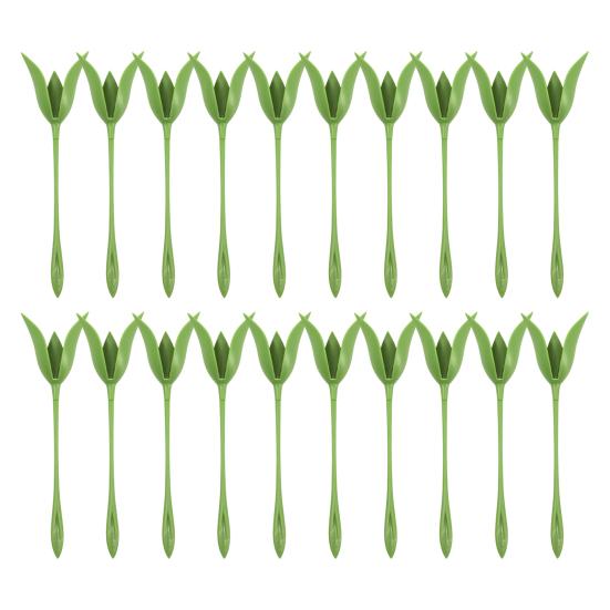 4/5/6/7/10/15/20/30 шт. Держатель для салфеток Роза Зеленый Стебель Цветок Держатель для салфеток на ужин Свадебная Вечеринка Отель Ресторан Декор Обеденного Стола