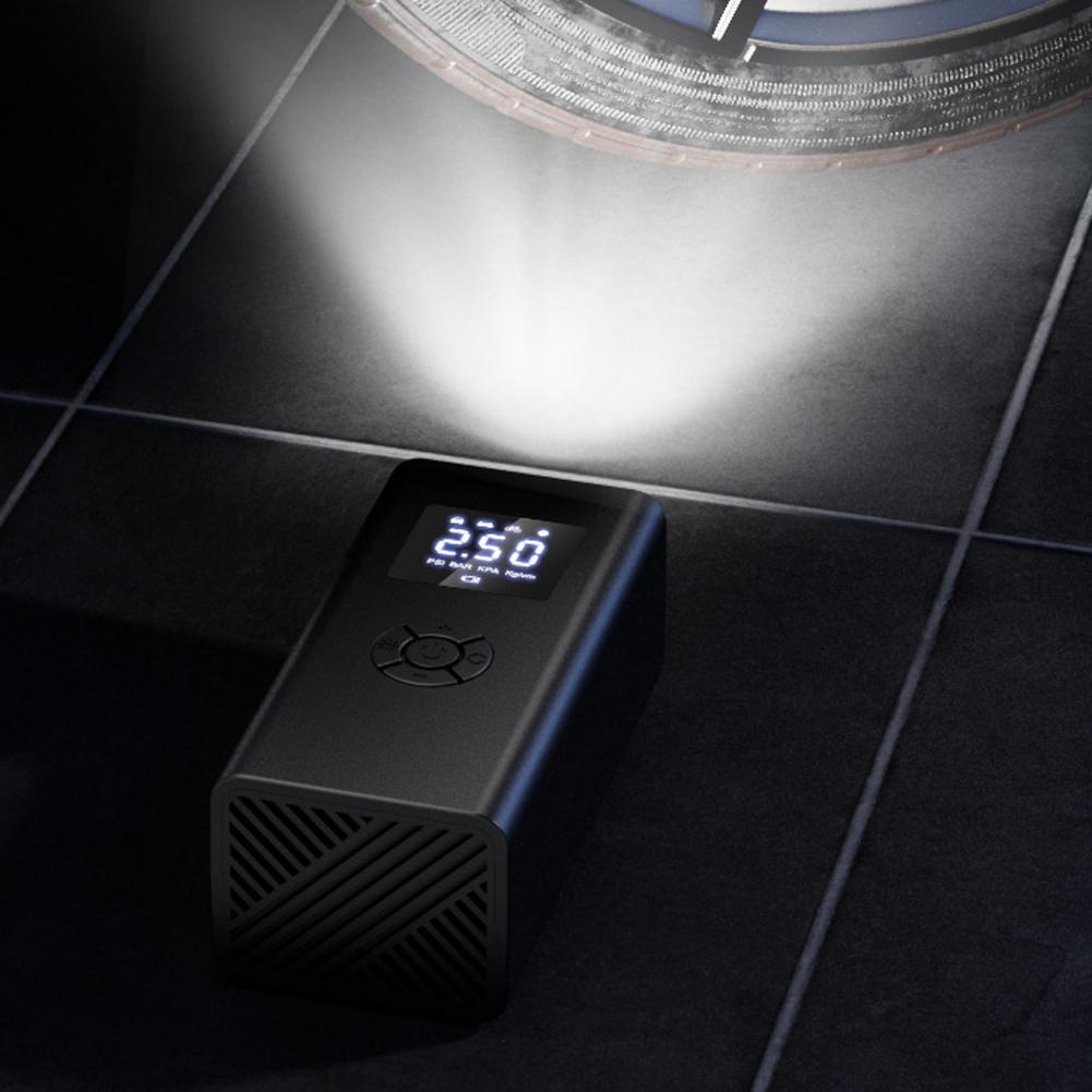 Portable Air Compressor with LED Light Wireless Tire Inflator 150PSI Digital Air Pump for Car Motorcycle Bicycle Tires Balls