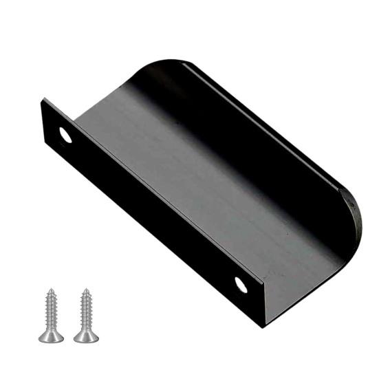 Ручка шкафа для пальцев Нержавеющая полированная поверхность Закругленный край Ручка шкафа для пальцев Скрытая ручка