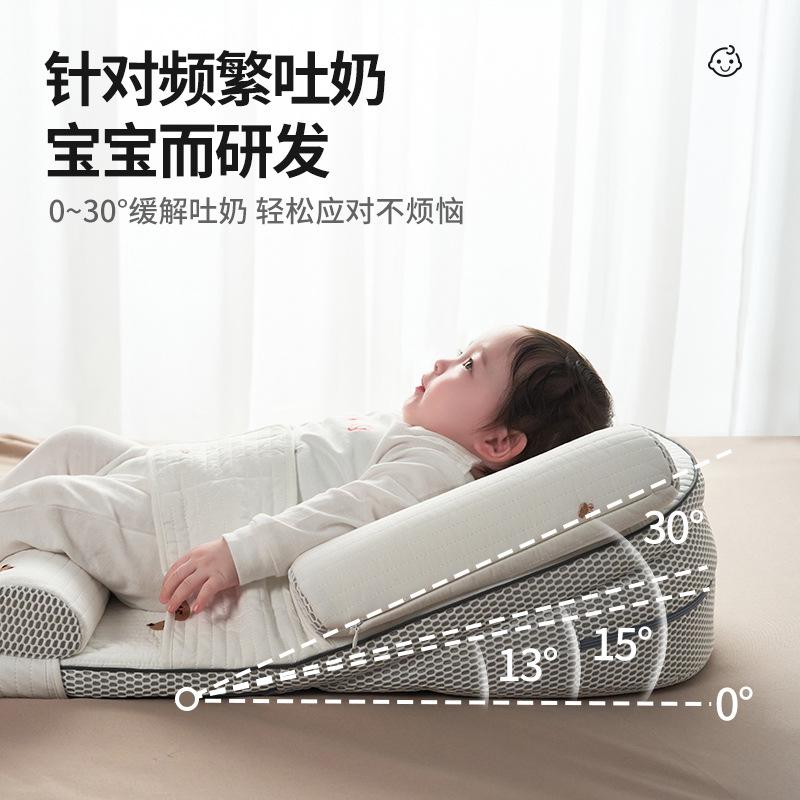 Incline pillow for infants to prevent spit-up, a magical tool for sleeping, feeding slope cushion, anti-choking bed for babies, newborn baby pillow