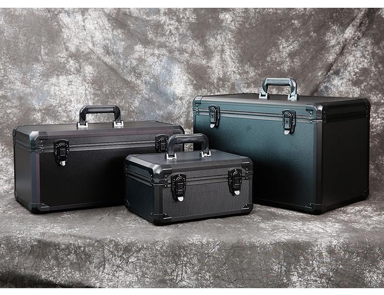 Портативный запирающийся кейс из алюминиевого сплава для хранения инструментов и косметики