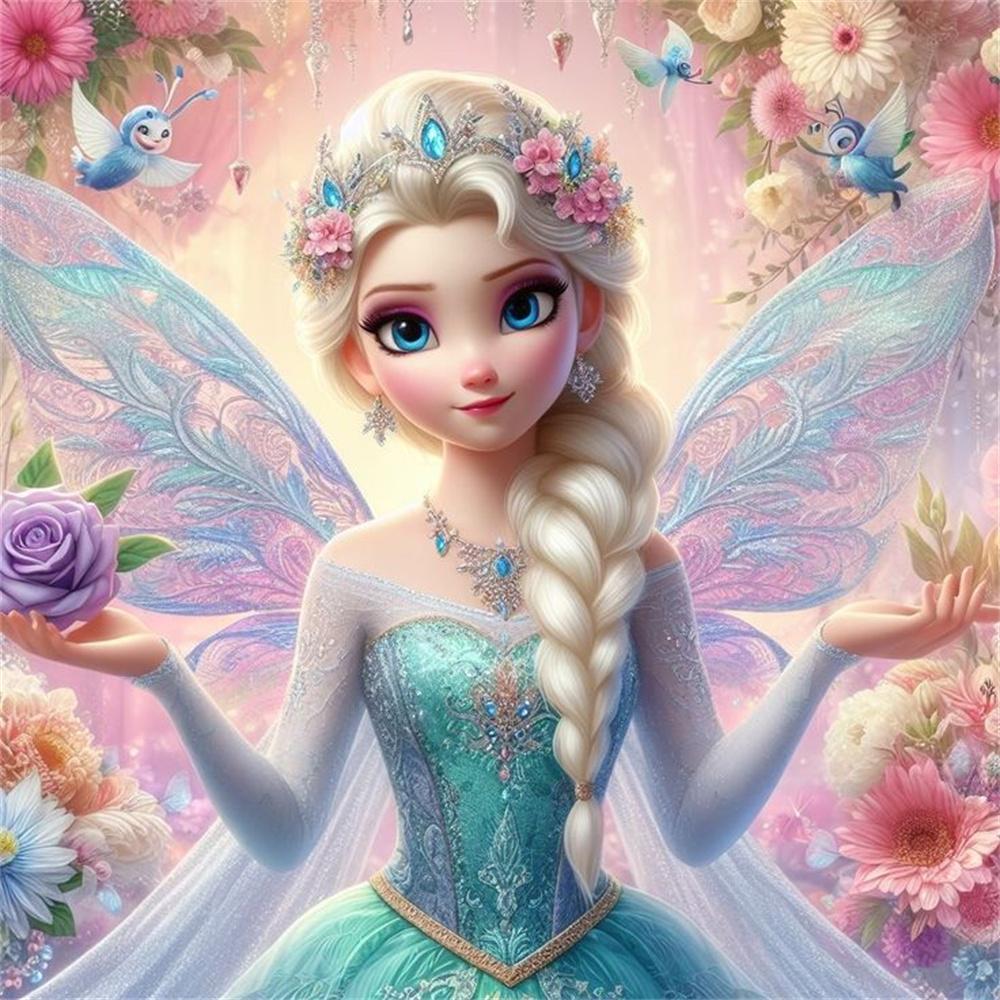 Princess Elsa Anna Diamond Painting New Full Diamond Frozen Series Bedroom Decoration Diamond Embroidery Material Pack