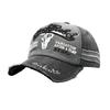 Vintage embroidery letter washed baseball cap made old sun hat men's and women's sun protection cap sun hat