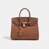 25 cm Crocodile-Pattern Large Tote & Crossbody Bag for Women
