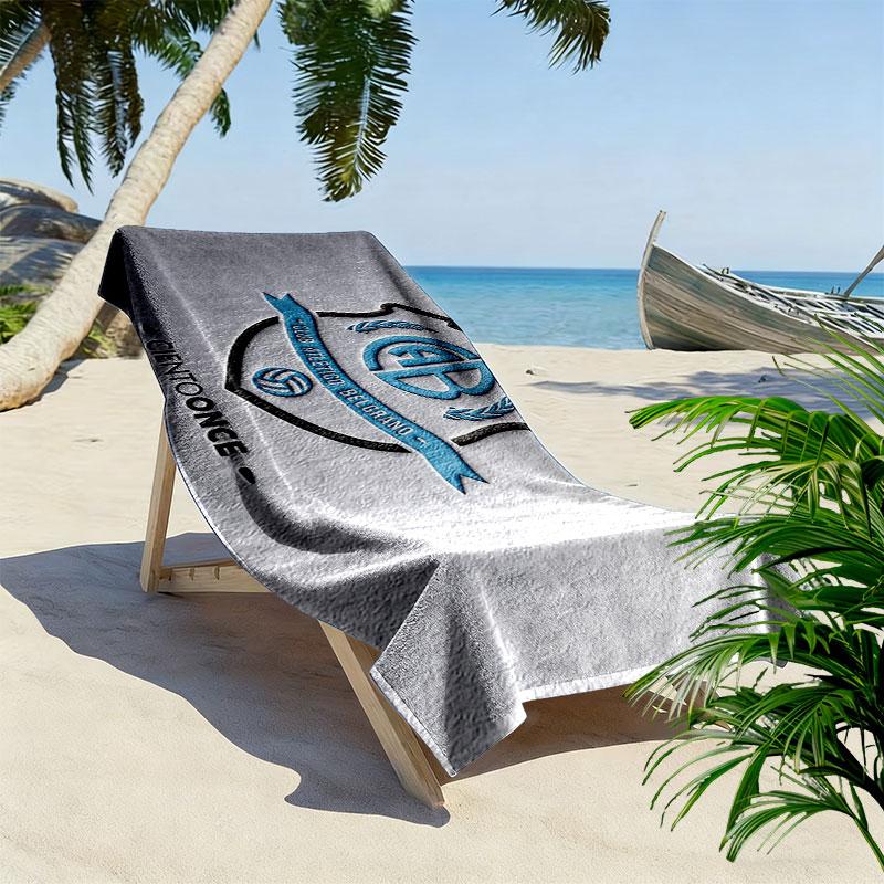 Belgrano Athletic Club Print Beach Towel, Large Soft Quick Dry Towel for Beach Camping Swimming
