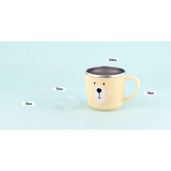 Кухонная чашка с крышкой из нержавеющей стали, разные цвета, 2 шт.