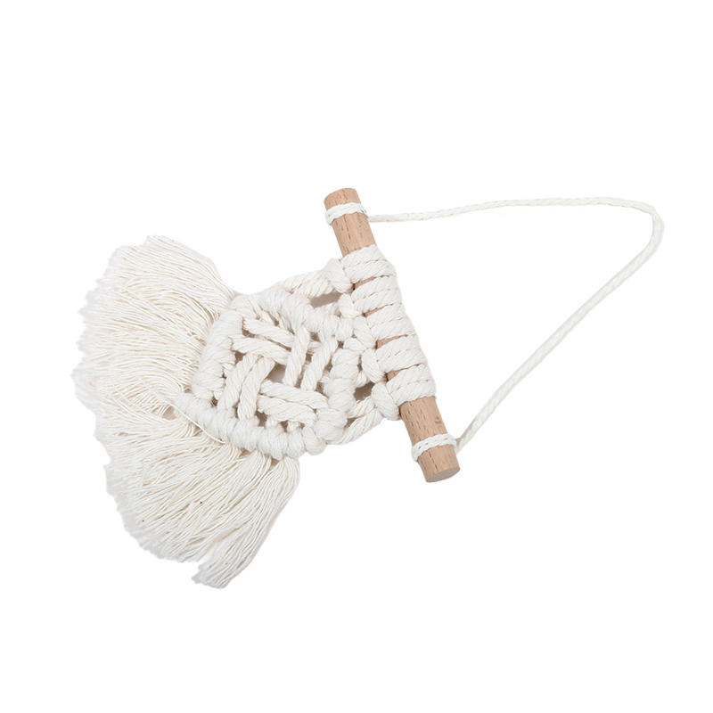 Ручная работа, мини-подвеска в стиле макраме, настенный гобелен в стиле радуги, украшение для автомобиля в стиле бохо для спальни, комнаты для девочек