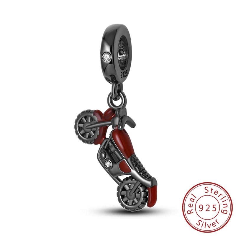 Оригинальные шармы-бусины Медь Эйфелева башня Париж Машина Карта Замок Шармы для путешествий Подходят для подвесок-браслетов Женщины DIY Изготовление ювелирных изделий