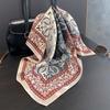 High-end Pure Silk Scarf 100% Mulberry Silk Small square Scarf Spring Decorative Scarf Fashion Versatile Neck for protection