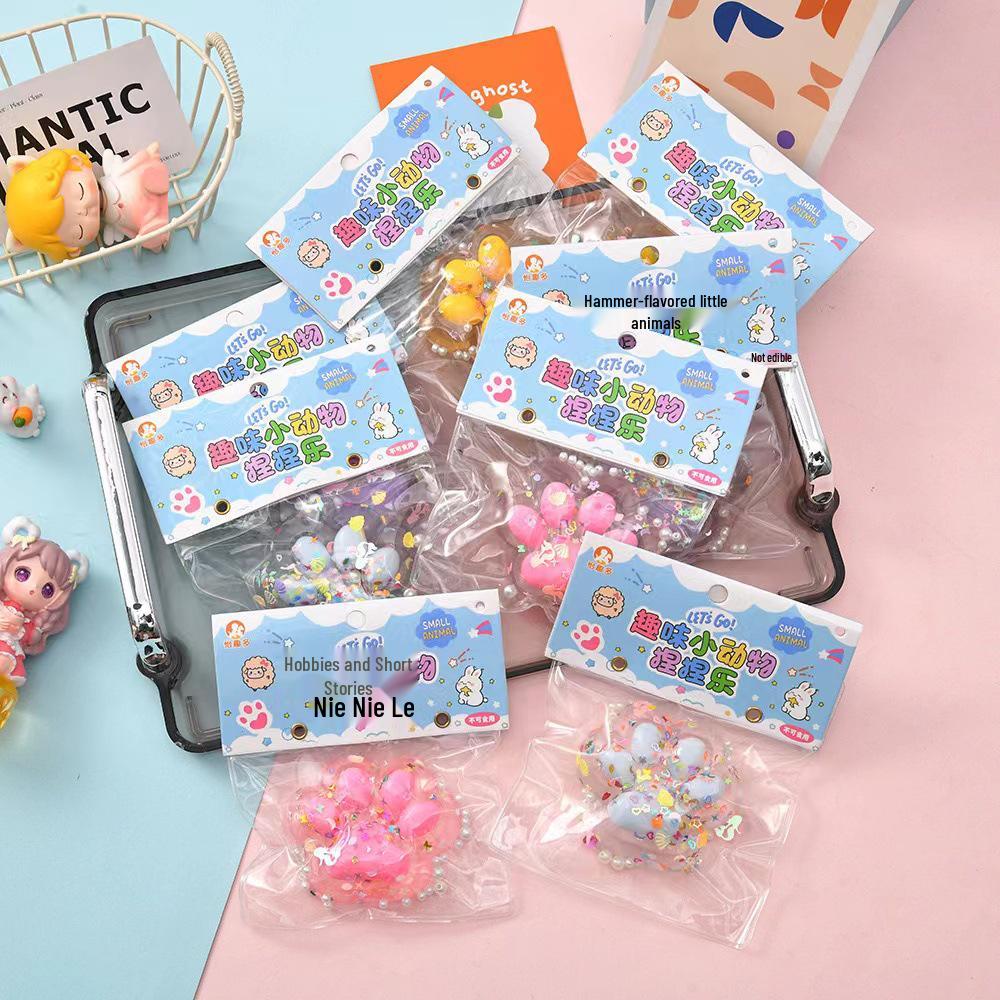 Dopamine Big Cat Paw Plush Squeezy Toy - Super Soft TPR Decompression Artifact