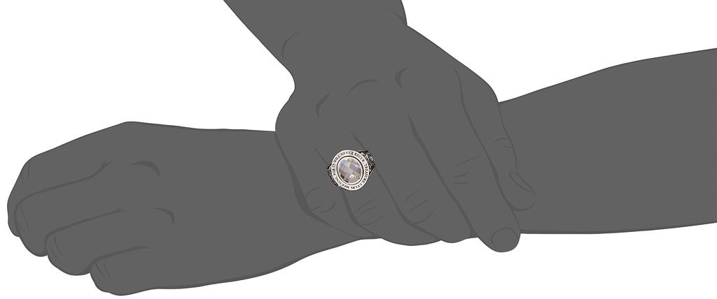 Monroe Message College 925 Sterling White Cubic Japanese Size 19 Dr. Ring, Silver, Zirconia, FC-195-SV-WCZ-19,