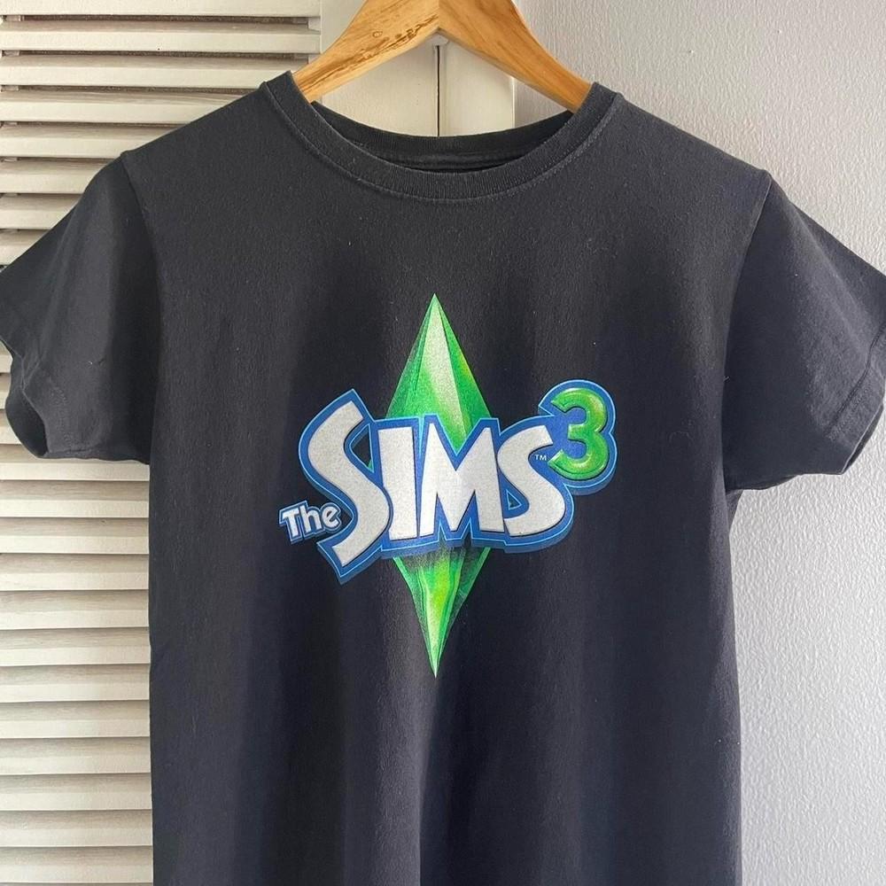 Ретро Футболка The Sims 3 Промо Унисекс Подарок для Фаната S5XL Унисекс Футболка
