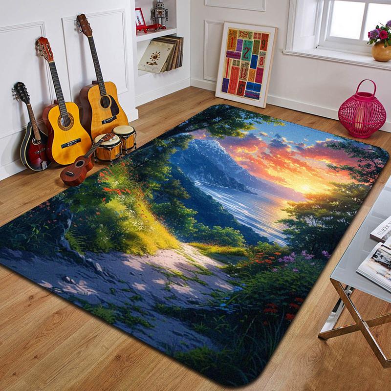 Ковер с принтом C-Clouds Модный коврик для йоги Нескользящий ковер Украшение спальни Уличный ковер Спальня Подарок на день рождения