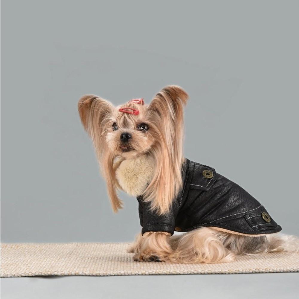 Windproof Feature Pet Winter Coat Fur Lining Warm Pet Clothes Warm Fur Jacket For Dogs