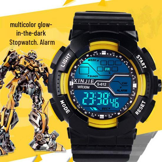 Водонепроницаемые спортивные LED-часы 30 м - Минималистичные и модные для мужчин и студентов