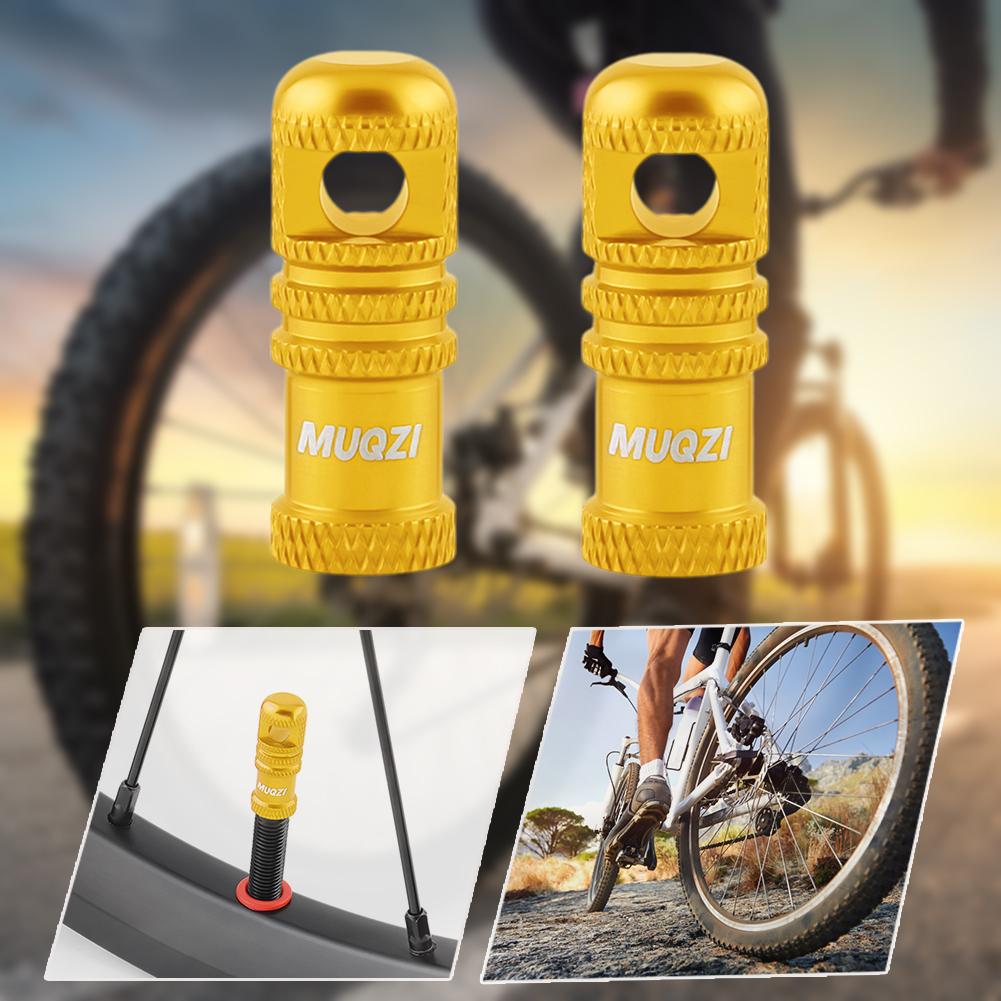 6Pcs Bicycle Presta Valve Caps with Valve Core Removal Function Cycling Presta Valve Cover Aluminum Alloy for MTB Road Bicycle
