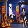 Pumpkin Ghost Pattern Outdoor Props Flags Festival Wind Vane  Ghost Party Decorations