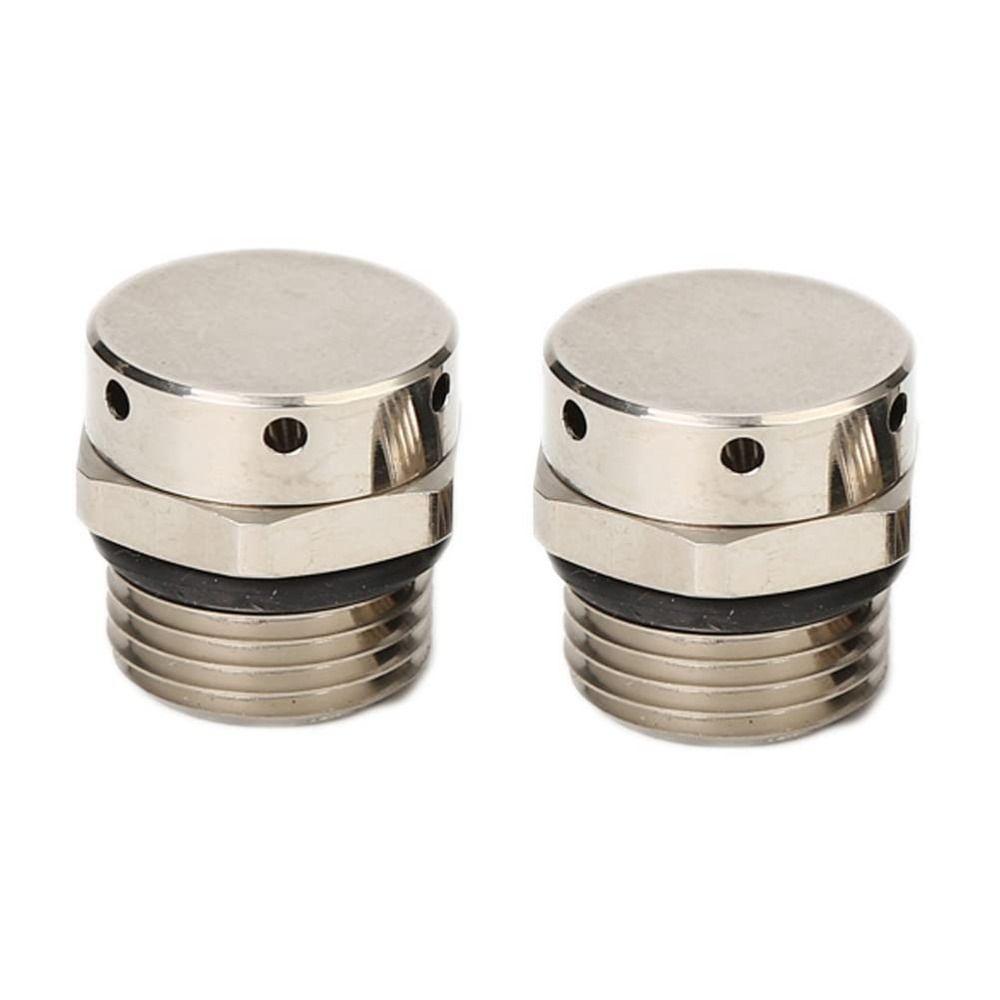 Серебристый вентиляционный клапан-заглушка, никелированный вентиляционный клапан, прочный клапан сброса давления, рабочий